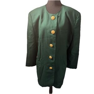 VTG Collectable Gold by Giorgio Sant Angelo% Pure Merino wool 80's 90's Sz 16